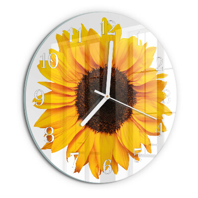 Reloj de pared redondo Girasol