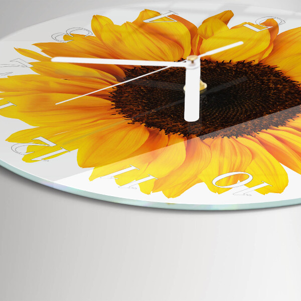 Reloj de pared redondo Girasol