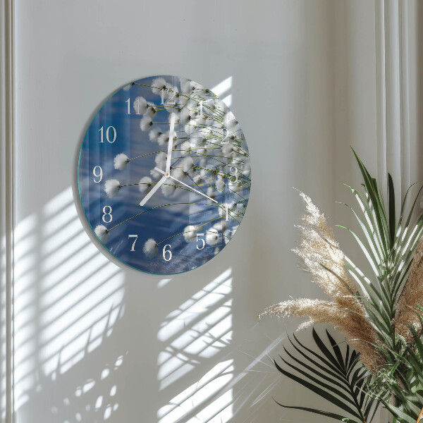 Reloj de pared redondo Algodón