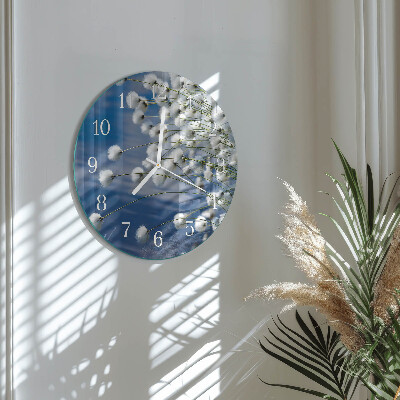 Reloj de pared redondo Algodón