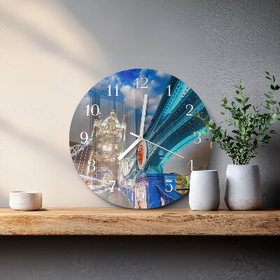 Reloj de pared redondo Puente