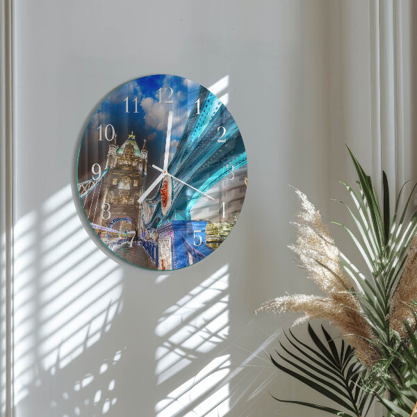 Reloj de pared redondo Puente