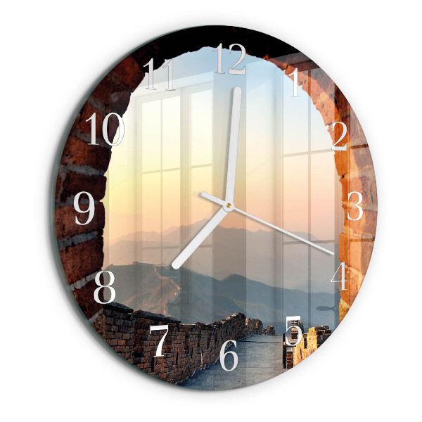 Reloj de pared redondo Muralla grande china