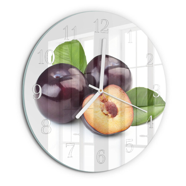 Reloj de pared redondo Ciruelas