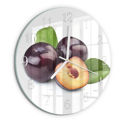 Reloj de pared redondo Ciruelas