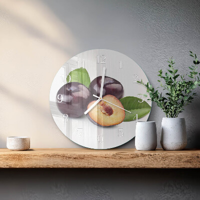 Reloj de pared redondo Ciruelas