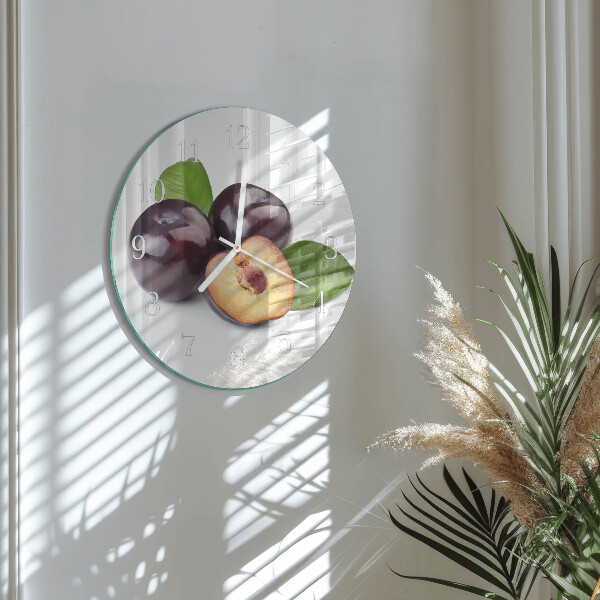 Reloj de pared redondo Ciruelas