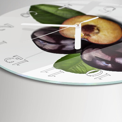 Reloj de pared redondo Ciruelas