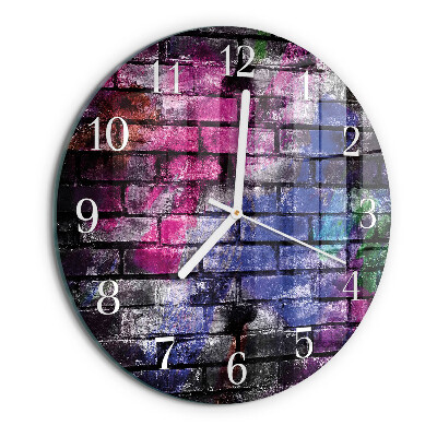 Reloj de pared redondo Ladrillo