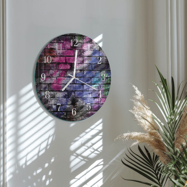 Reloj de pared redondo Ladrillo