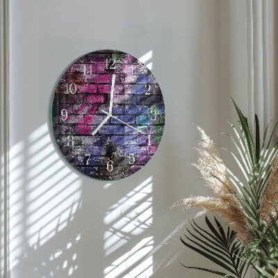 Reloj de pared redondo Ladrillo