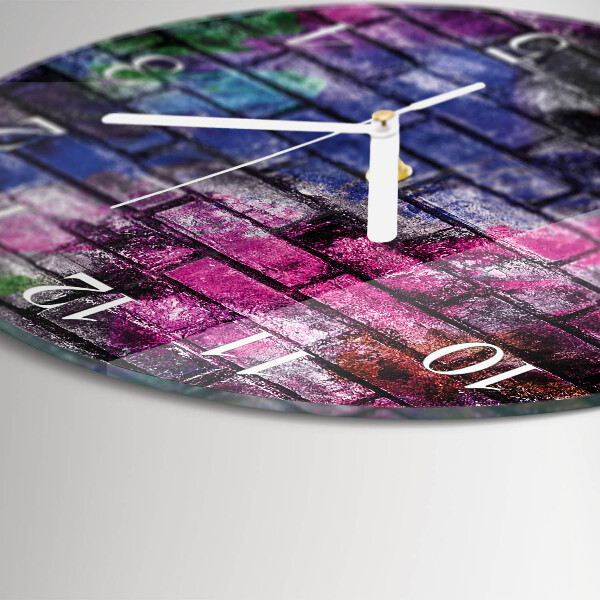 Reloj de pared redondo Ladrillo