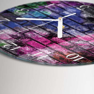 Reloj de pared redondo Ladrillo