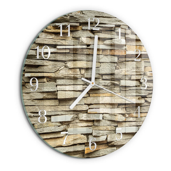 Reloj de pared redondo Piedras