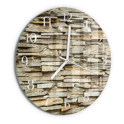 Reloj de pared redondo Piedras