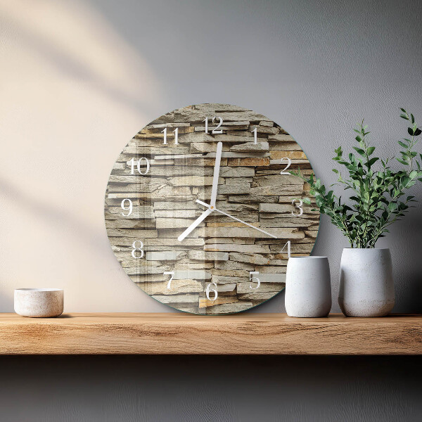 Reloj de pared redondo Piedras