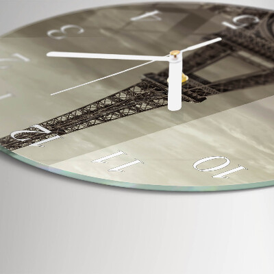 Reloj de pared redondo Torre Eiffel
