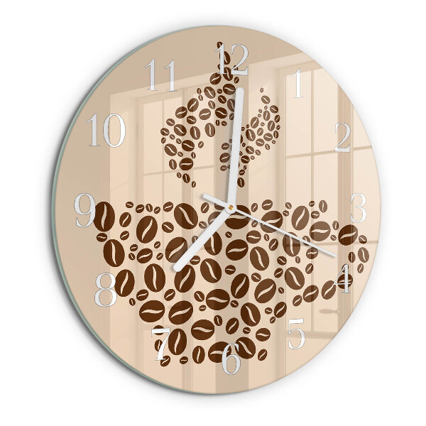 Reloj de pared redondo Café