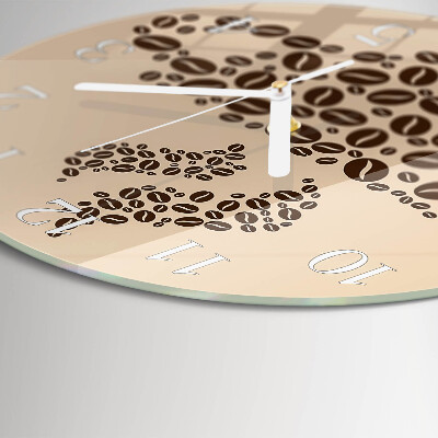 Reloj de pared redondo Café