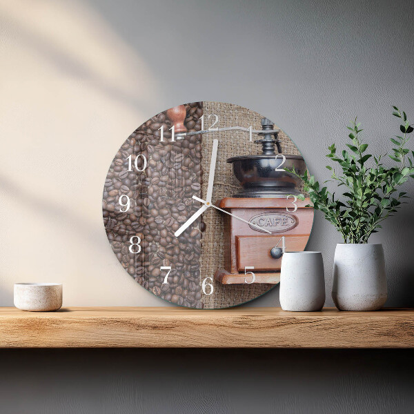 Reloj de pared redondo Molinillo de café