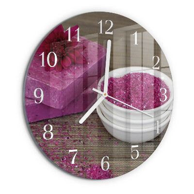 Reloj de pared redondo Flor
