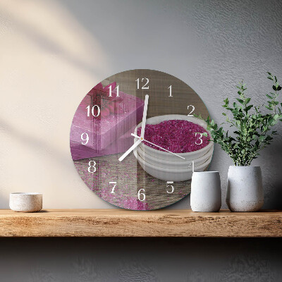 Reloj de pared redondo Flor