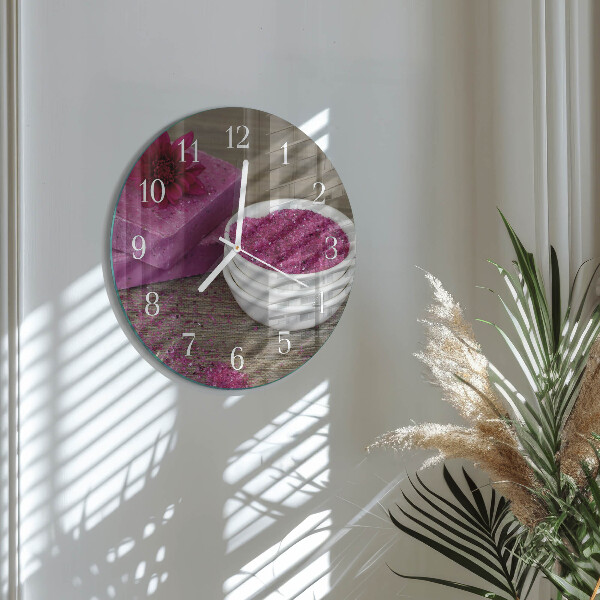 Reloj de pared redondo Flor