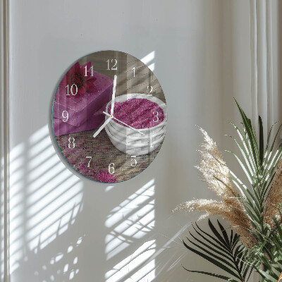 Reloj de pared redondo Flor