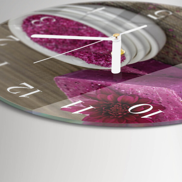 Reloj de pared redondo Flor