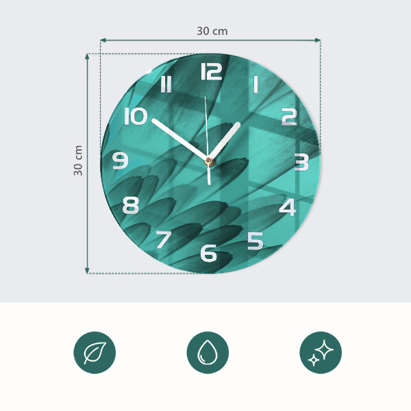Reloj de pared redondo Flor