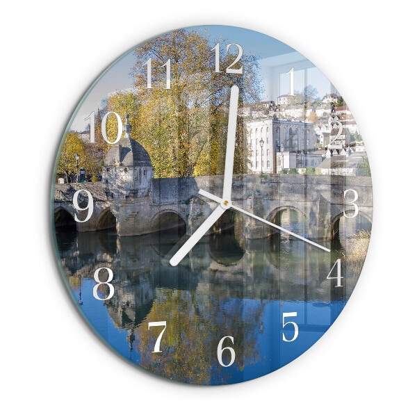 Reloj de pared redondo Puente