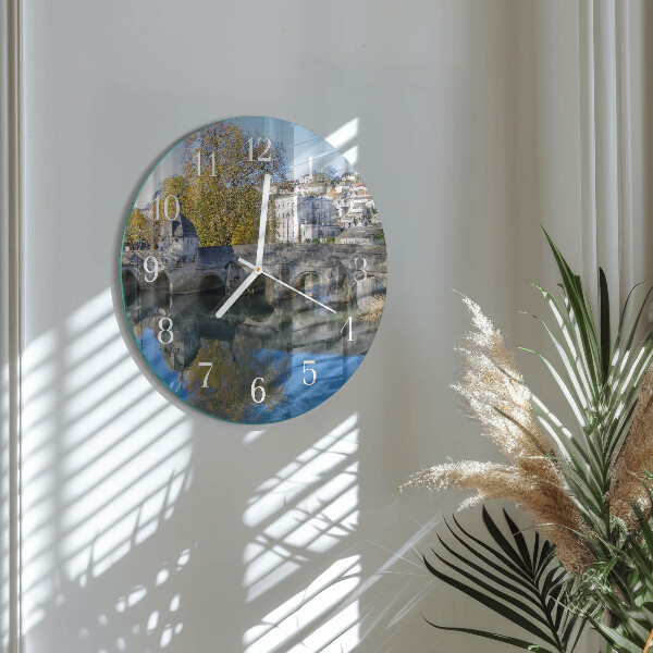Reloj de pared redondo Puente