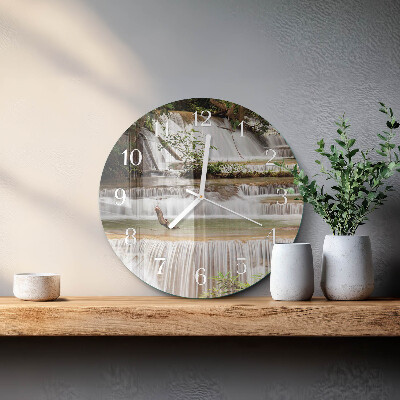 Reloj de pared redondo Cascada