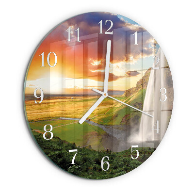 Reloj de pared redondo Cascada