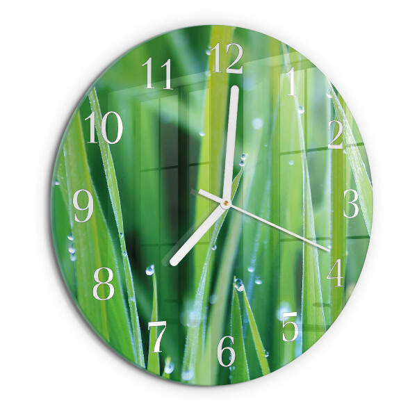 Reloj de pared redondo Césped