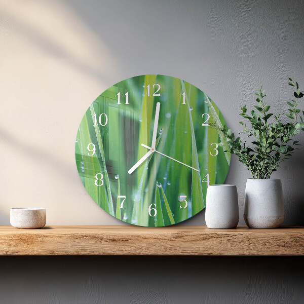 Reloj de pared redondo Césped