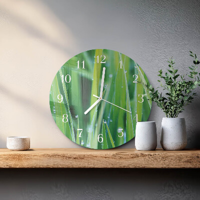 Reloj de pared redondo Césped