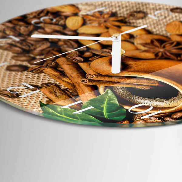 Reloj de pared redondo Almendras con canela