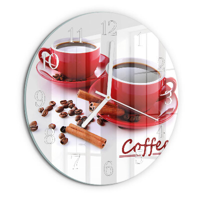Reloj de pared redondo Taza de café
