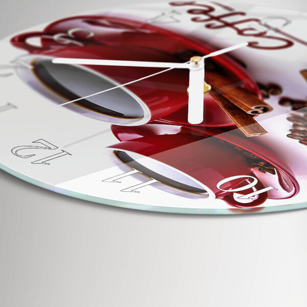 Reloj de pared redondo Taza de café
