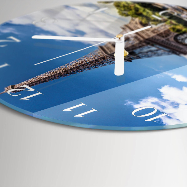 Reloj de pared redondo Torre Eiffel