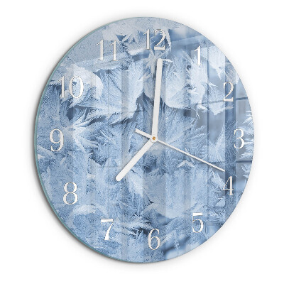 Reloj de pared redondo copos de nieve