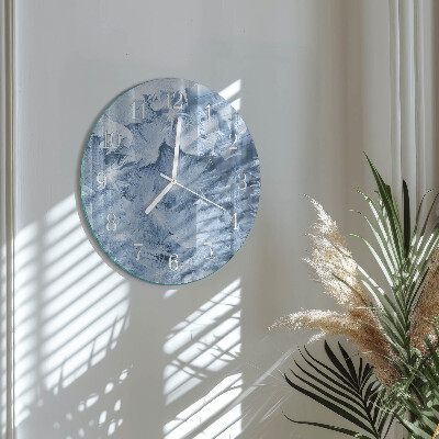 Reloj de pared redondo copos de nieve