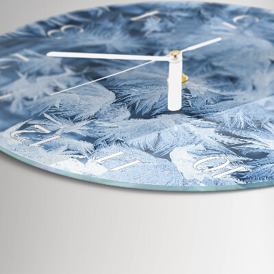 Reloj de pared redondo copos de nieve