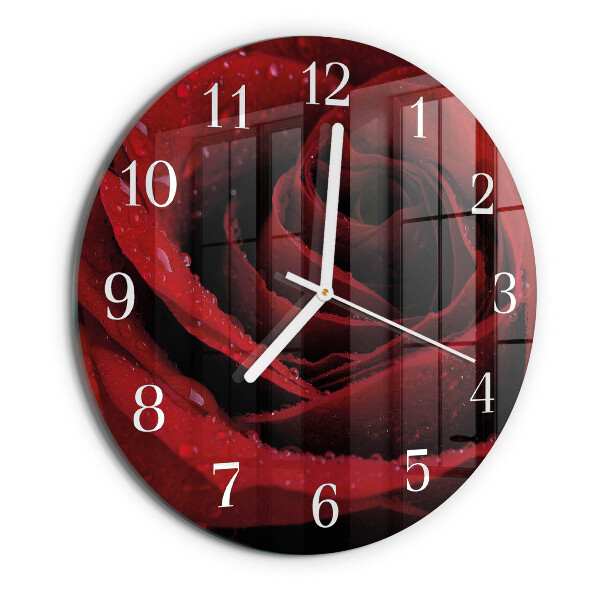 Reloj de pared redondo Rosa