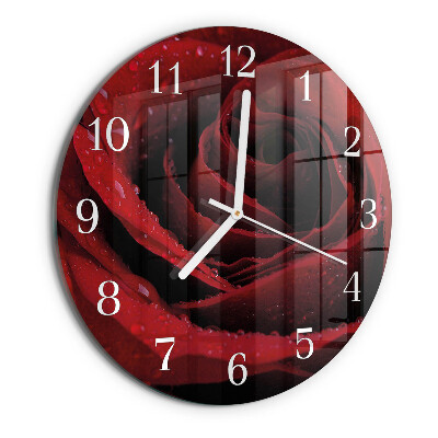 Reloj de pared redondo Rosa