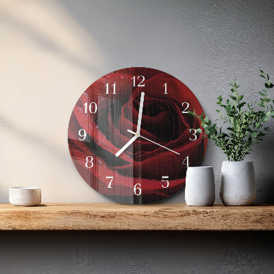 Reloj de pared redondo Rosa