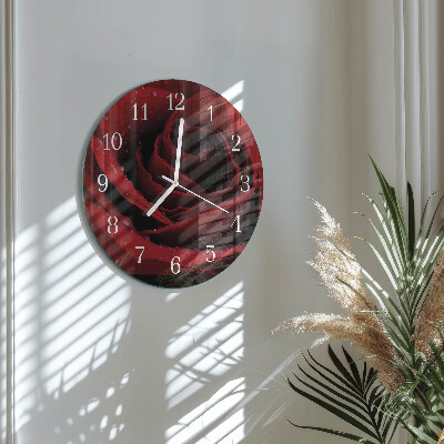 Reloj de pared redondo Rosa