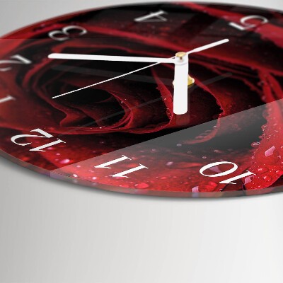 Reloj de pared redondo Rosa