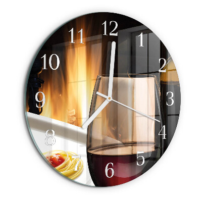 Reloj de pared redondo Espaguetis